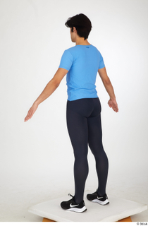  Jorge ballet leggings black sneakers blue t shirt dressed sports standing whole body 0012.jpg